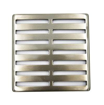 Select Series Shower Drains - Lines Shower Grid - 4 inch