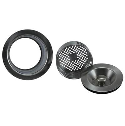 3-in-1 Complete Stopper and Strainer Unit Waste Disposer Trim - Extended Flange by Mountain Plumbing