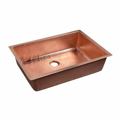 Mandalay Bathroom Sink Polished Copper