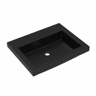 Trough 2419 Bathroom Sink Charcoal