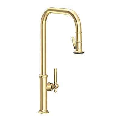 Chesterfield Pull-Down Kitchen Faucet - Trigger Spray Forever Brass PVD