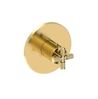 Kimbell 3/4'' Round Thermostatic Trim Plate with Handle Forever Brass PVD by Newport Brass