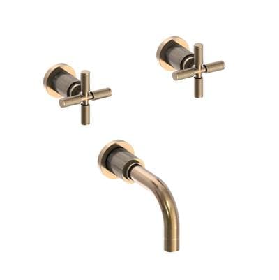 Kimbell Wall Mount Tub Faucet Antique Brass