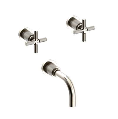 Kimbell Wall Mount Tub Faucet Antique Nickel