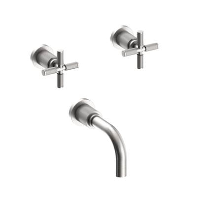 Kimbell Wall Mount Tub Faucet Stainless Steel PVD