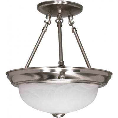 2 Light-11'' Semi Flush by Nuvo