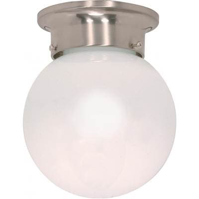 1 Light-6'' Ball Flush Fixture by Nuvo