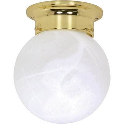 1 Light-6'' Ball Flush Fixture by Nuvo