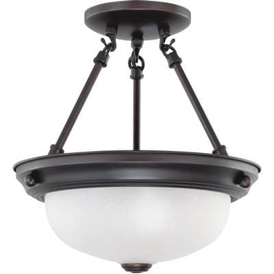 2 Light 11'' Semi-Flush