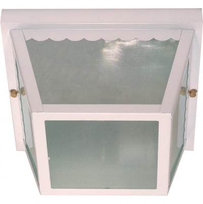 2 Light 10'' Carport Flush Fixture by Nuvo