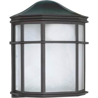 1 Light 10'' Cage Lantern Wall by Nuvo