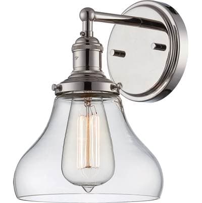 1 Light Vintage Wall Sconce by Nuvo