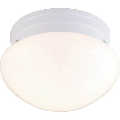 1 Light Small Mushroom Flush by Nuvo