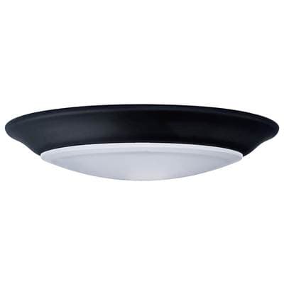 7 inch; LED Disk Light; 5-CCT Selectable 27K/3K/35K/4K/5K; Black Finish by Nuvo