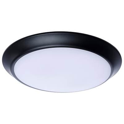 10'' Led Disk Light Black Fin