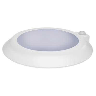 10 Inch; LED Disk Light; Fixture with Occupancy Sensor; White Finish; CCT Selectable