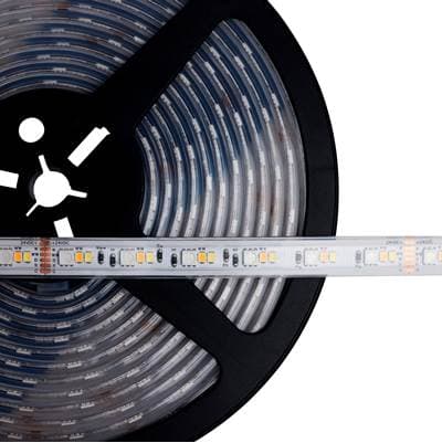 Dimension Pro; Tape light strip; 32 ft.; Hi-Output; RGB plus Tunable White; J-Box connection; IP65; Starfish IOT Capable; RF Remote Included