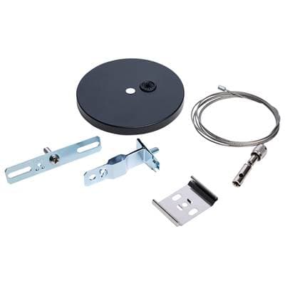 Momentum - Suspension Kit Run Starter With Canopy for LED Linear System - Black Finish by Nuvo