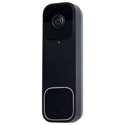 Starfish - Smart Doorbell Security Camera Wired - Black Doorbell With Black Chime
