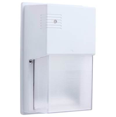 LED Entryway Wall Pack - 10/15/20 Wattage Selectable - 30K/40K/50K CCT Selectable - White Finish