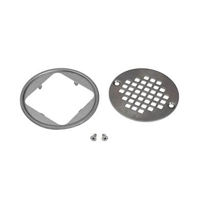 Round Brushed Nickel Screw In Strainer W/Ring by Oatey