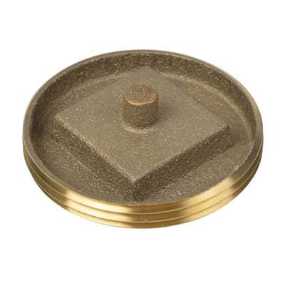 2 1/2 In. L.W. Brass Recessed Cleanout Plug by Oatey