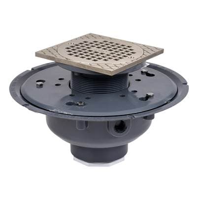 2 In Pvc Adjustable Drain W/6 Nickel Strainer