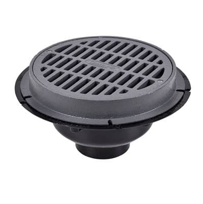 3 In. Abs Sediment Drain, Cast Iron Grate W/Bucket by Oatey