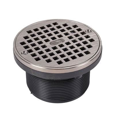 Oatey 6 In. Nickel Cover W/Square Ring Barrel