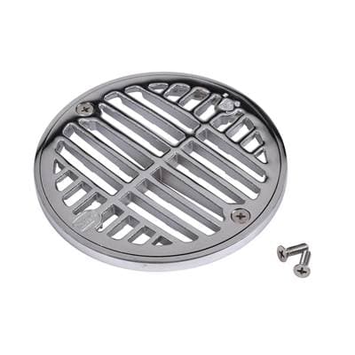 Strainer-5 In. Round Chrome And Ring