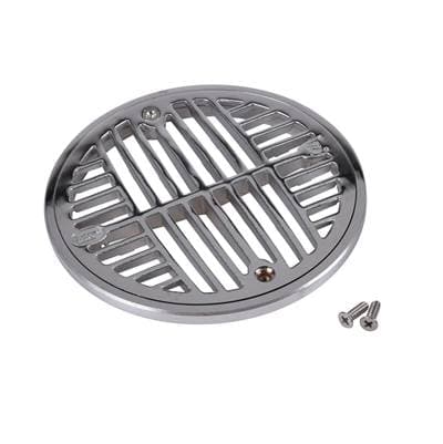 Strainer-6 In. Round Chrome And Ring by Oatey