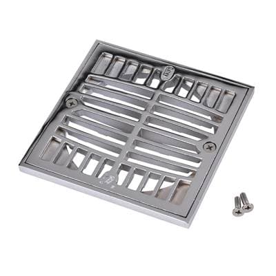 Strainer-5 In. Square Chrome And Ring by Oatey