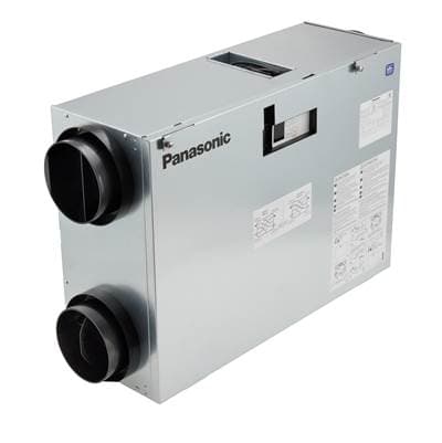 Panasonic Intelli-Balance Elite Plus 120 Energy Recovery Ventilator (ERV), 30-120 CFM, Standard Plug-In, Hard Wire Adaptor, Any Climate, FV-12ESC1