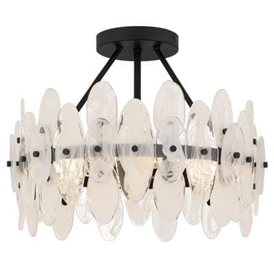 Abigail 4-Light Matte Black Semi-Flush Mount