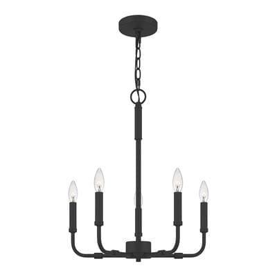 Chandelier  5 light matte black