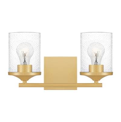 Bath 2 light aged brass