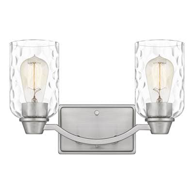 Bath 2 lights brushed nickel