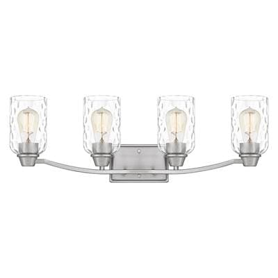 Bath 4 lights brushed nickel