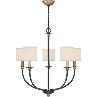 Chandelier 5 Light Old Bronze
