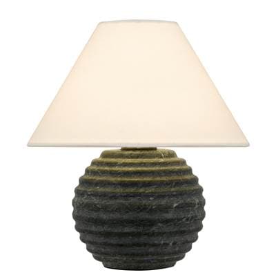 Alessandro 1-Light Matte Black Table Lamp by Quoizel