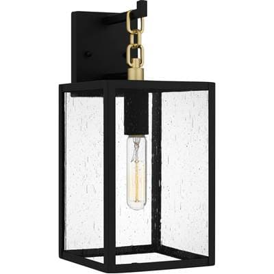 Outdoor wall 1 light matte black