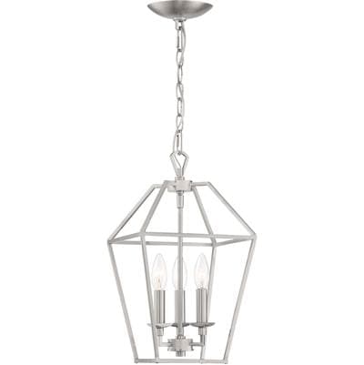 Foyer 3 Light Brushed Nickel