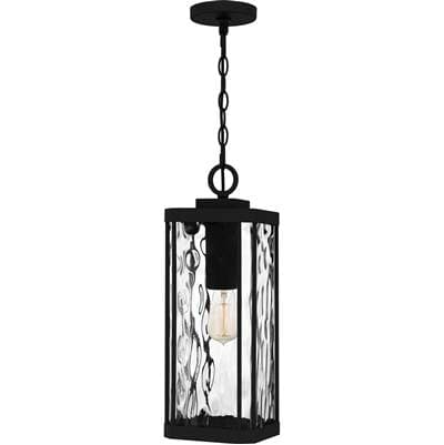 Outdoor hanging 1 light matte black