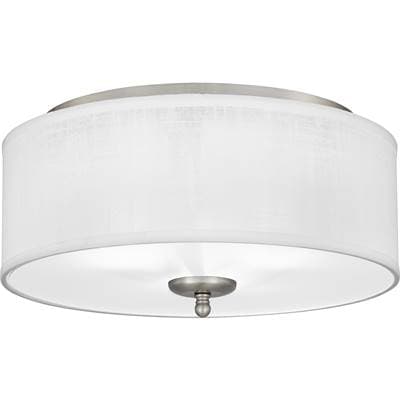 Flush Mount 3 Lights Brushed Nickel by Quoizel