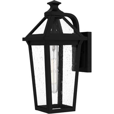 Boulevard 1-Light Matte Black Outdoor Wall Lantern