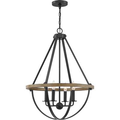 Pendant 4 Light Earth Black