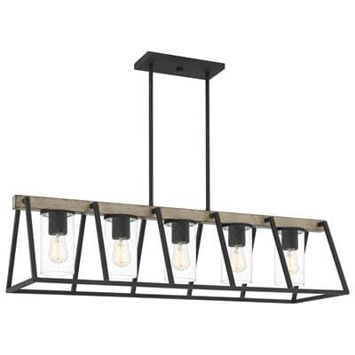 Outdoor chandelier 5 lights grey ash