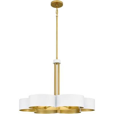 Chandelier 6 lights white by Quoizel
