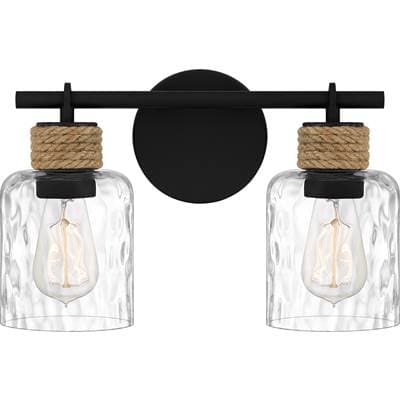 Bath 2 lights matte black.