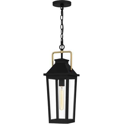 Outdoor hanging 1 light matte black